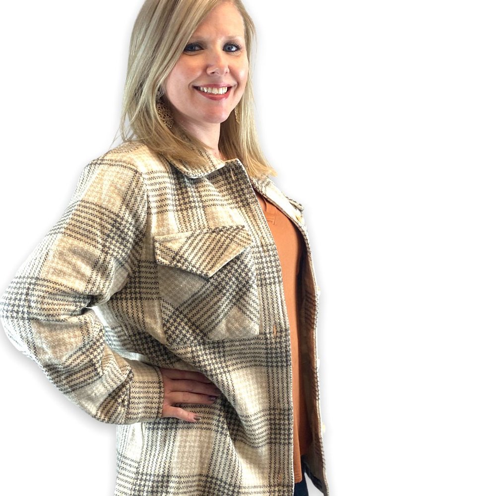 Plaid Flannel Shacket NWT